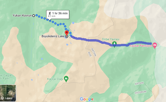 Hiking from Yukari Kavrun to Olgunlar Highland